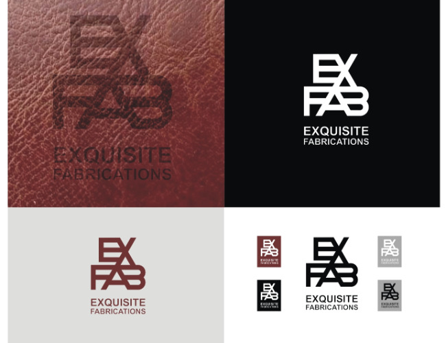 Projektowanie logo dla firm,  Logo dla firmy EX FAB, logo firm - goldcrest